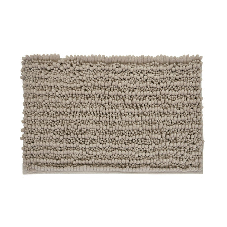 Rectangular Polyester 16" x 24" Bath Mat (Taupe)