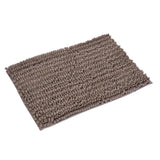 Chenille Polyester Bath Mat and Contour Set (Taupe)