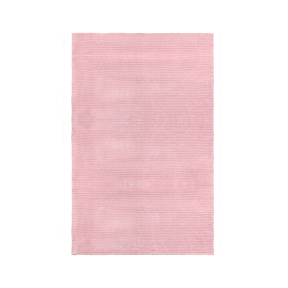 Fluted Flannel Polyester Single Blanket (Pink)