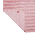 Fluted Flannel Polyester Single Blanket (Pink)