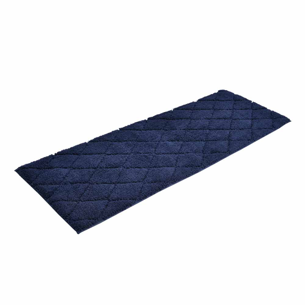 Diamond Polyester 45 x 130 cm Runner (Navy)