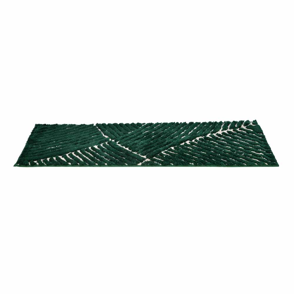 Abstract Polyester 45 x 130 cm Runner (Green)