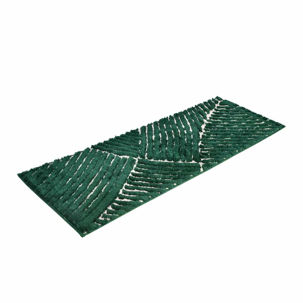 Abstract Polyester 45 x 130 cm Runner (Green)