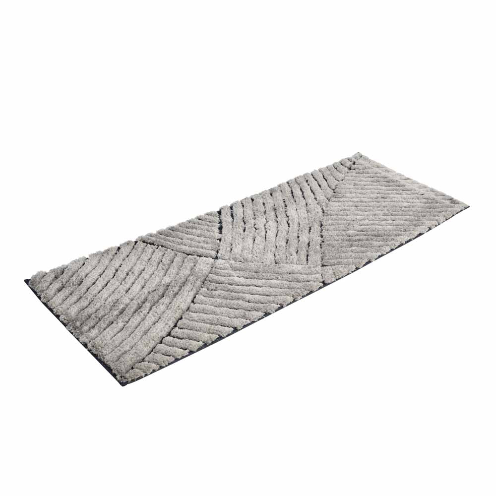 Abstract Polyester 45 x 130 cm Runner (Grey)