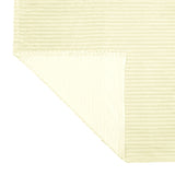 Fluted Flannel Polyester Double Blanket (Cream)