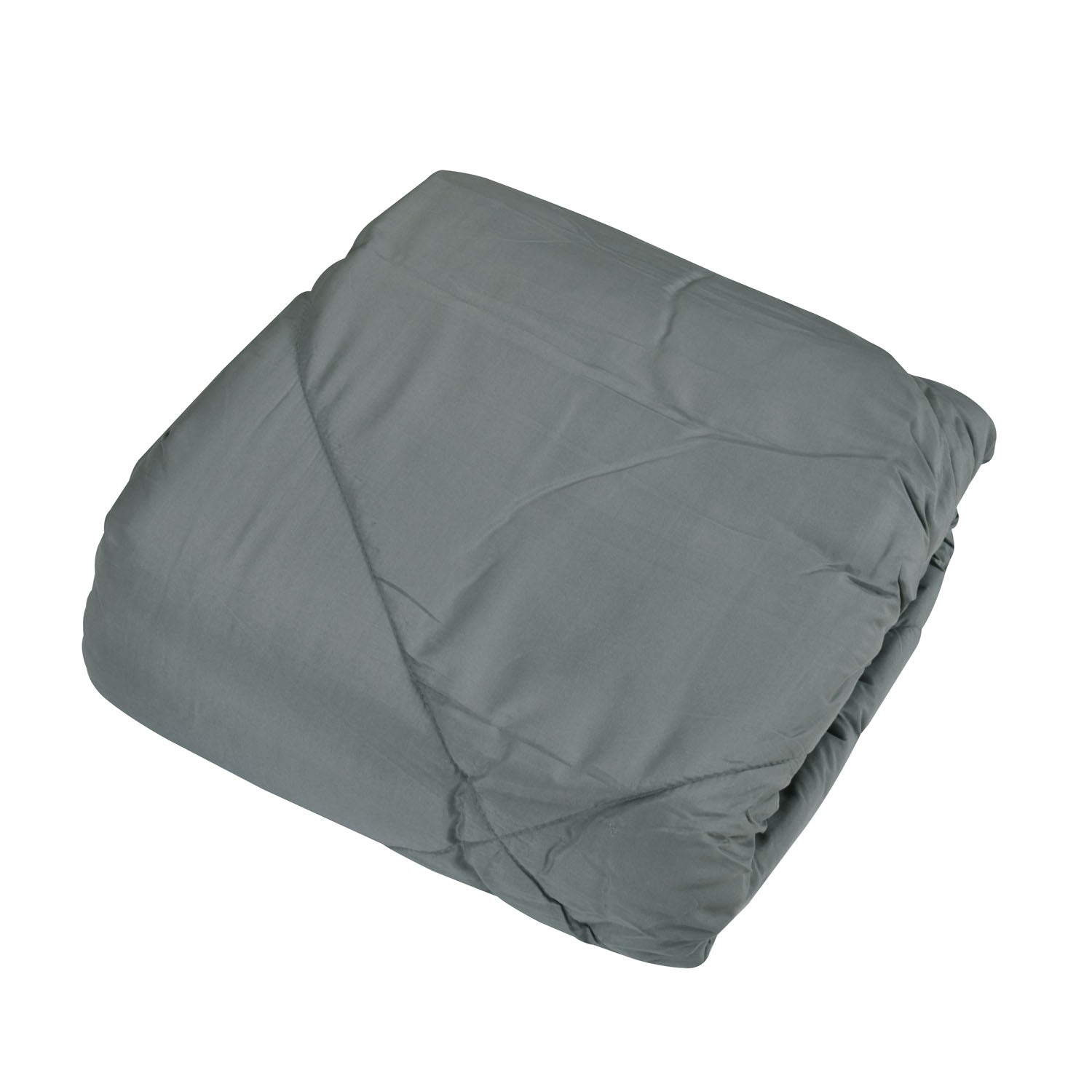 Polyester Reversible Double Bed Comforter (Grey)