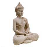 Meditating Buddha Polyresin Showpiece 31.5 cm (Sand)