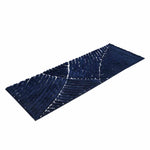 Abstract Polyester 45 x 130 cm Runner (Dark Navy)