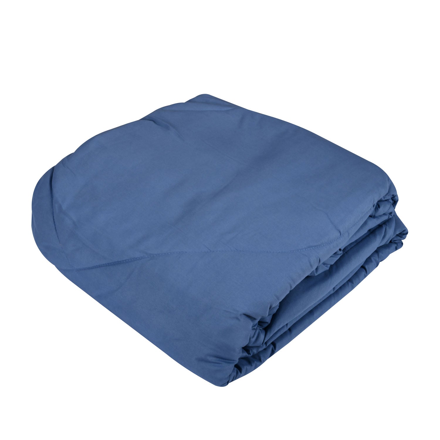 Polyester Reversible Double Bed Comforter (Blue)