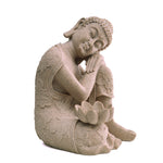 Buddha Resting On Knee Polyresin Showpiece 23 cm (Sand)