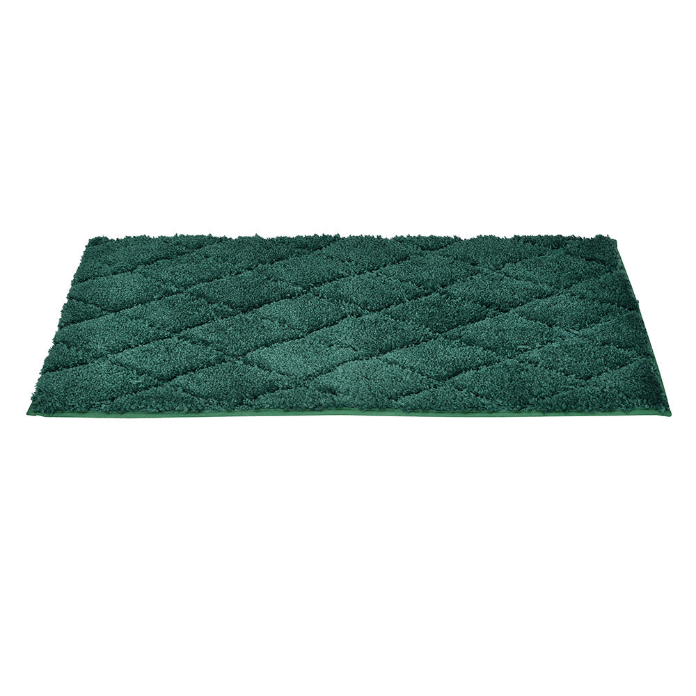 Diamond Polyester 20' x 31' Anti Skid Bath Mat (Green)