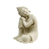 Buddha Resting On Knee Polyresin Showpiece 24 cm (Sand)