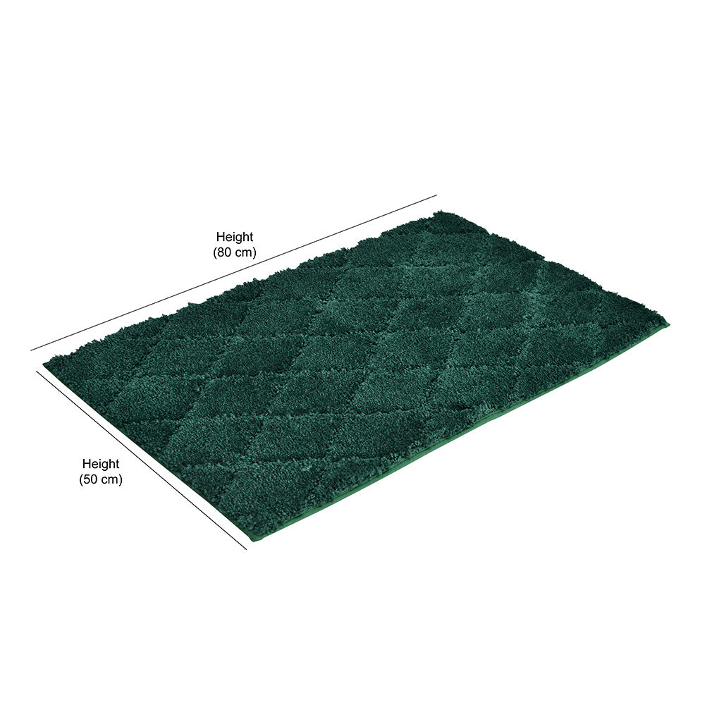 Diamond Polyester 20' x 31' Anti Skid Bath Mat (Green)