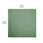 Polyester Reversible Double Bed Comforter (Olive)