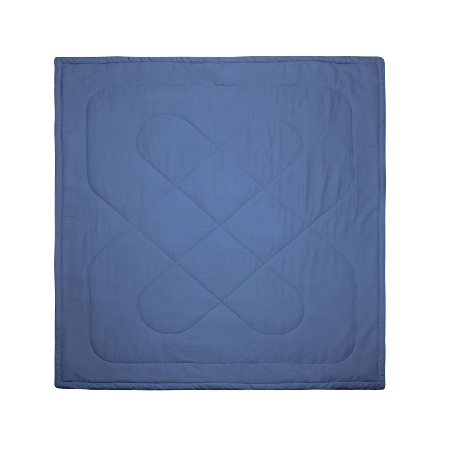 Polyester Reversible Double Bed Comforter (Blue)