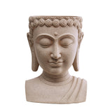 Buddha Bust Polyresin Planter (Sand)