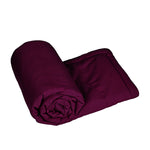 Polyester Reversible Double Bed Comforter (Maroon)