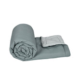 Polyester Reversible Single Bed Comforter (Grey)