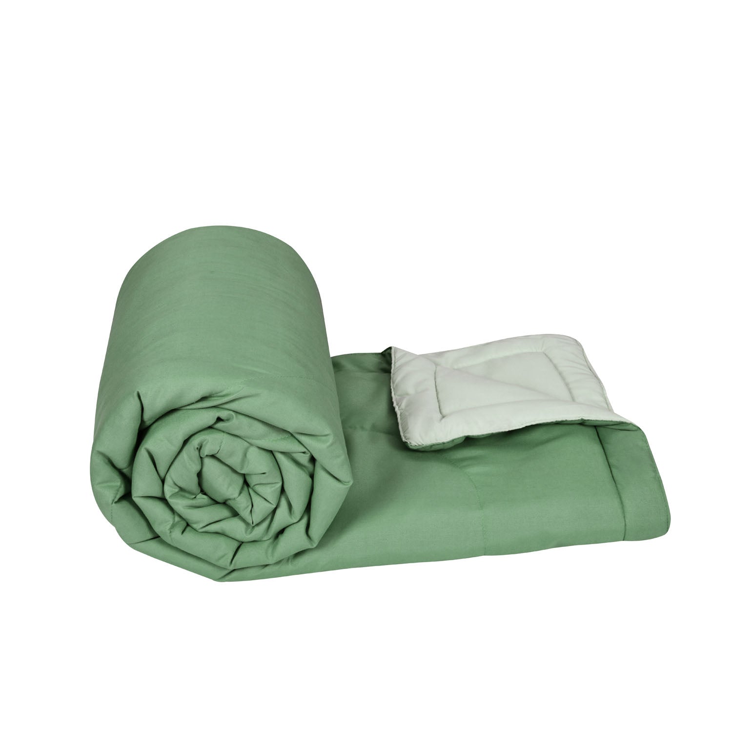 Polyester Reversible Double Bed Comforter (Olive)