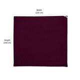 Polyester Reversible Double Bed Comforter (Maroon)