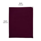 Polyester Reversible Single Bed Comforter (Maroon)