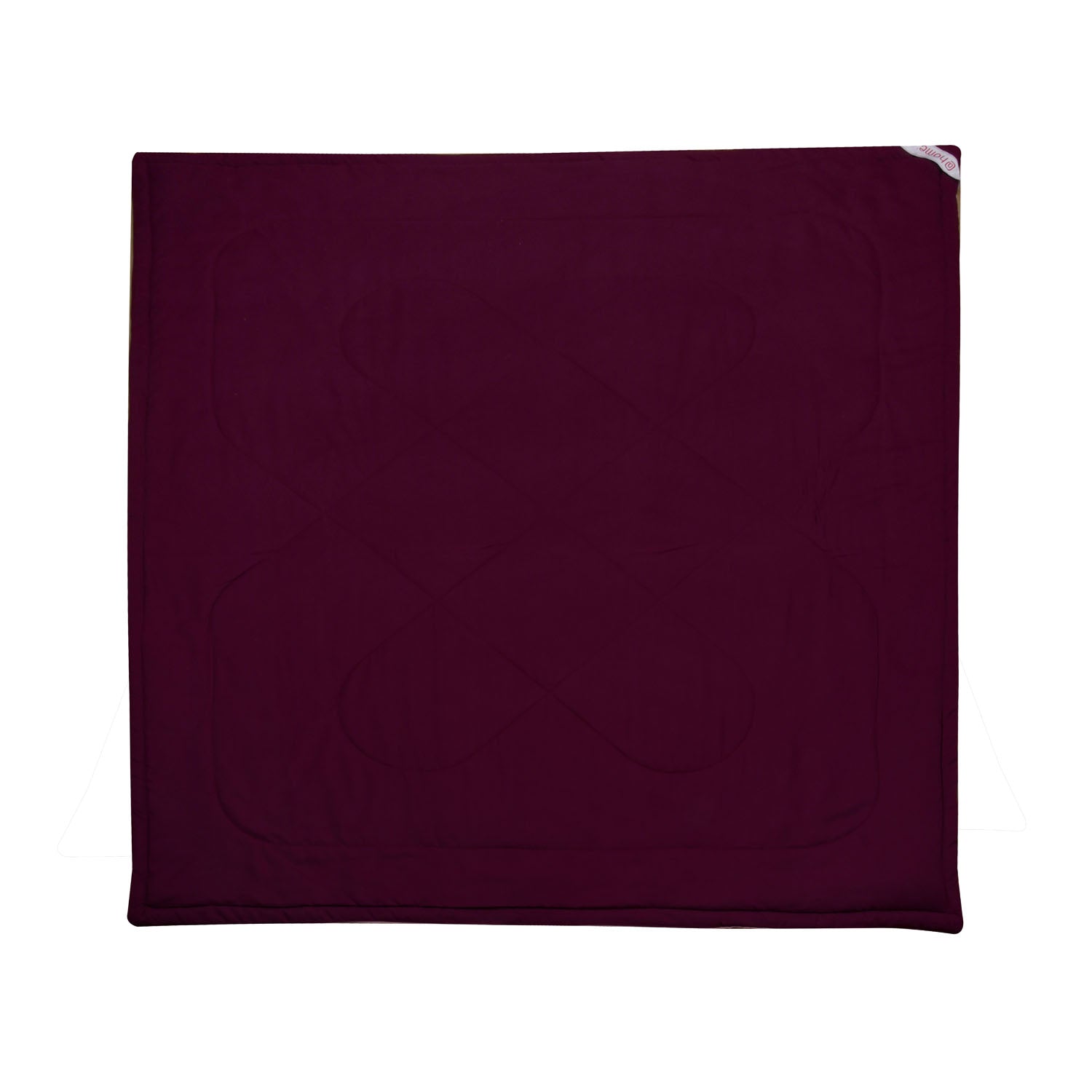 Polyester Reversible Double Bed Comforter (Maroon)