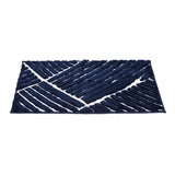 Abstract Polyester 20' x 30' Anti Skid Bath Mat (Dark Navy)