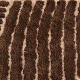 Abstract Polyester 20' x 30' Anti Skid Bath Mat (Dark Brown)