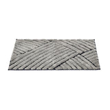 Abstract Polyester 20' x 30' Anti Skid Bath Mat (Grey)