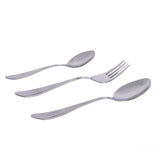 Arias by Lara Dutta Liner Tail Stainless Steel Cutlery Set with Stand (18 Pcs)