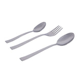 Arias by Lara Dutta Plain Stainless Steel Cutlery Set with Stand (18 Pcs)