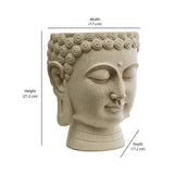 Buddha Face Polyresin Planter (Sand)