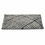 Abstract Polyester 16' x 24' Anti Skid Bath Mat (Grey)