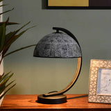 Calathus Arch Metal Table Lamp (Black & White)