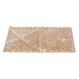 Abstract Polyester 16" x 24" Anti Skid Bath Mat (Brown)