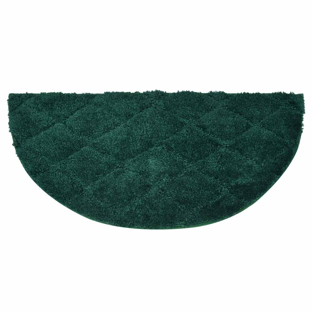 Diamond D Shaped Polyester 16' x 31' Anti Skid Bath Mat (Green)