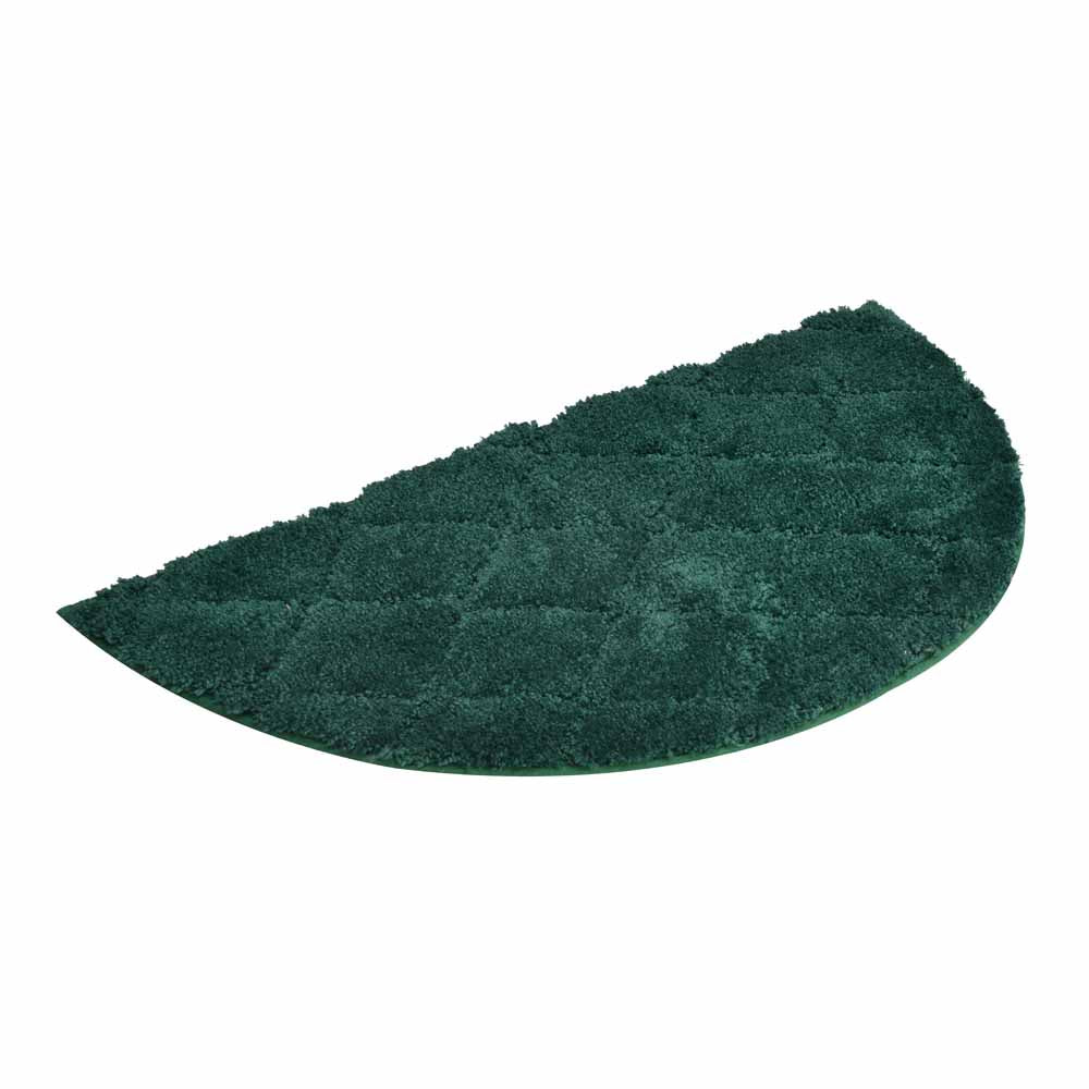 Diamond D Shaped Polyester 16' x 31' Anti Skid Bath Mat (Green)