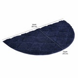 Diamond D Shaped Polyester 16' x 31' Anti Skid Bath Mat (Navy)