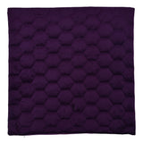 Quilted Embossed Polyester 16' X 16' Cushion Cover (Purple)