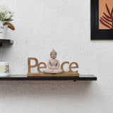 Decorative Buddha Peace Polyresin Showpiece (Sand)