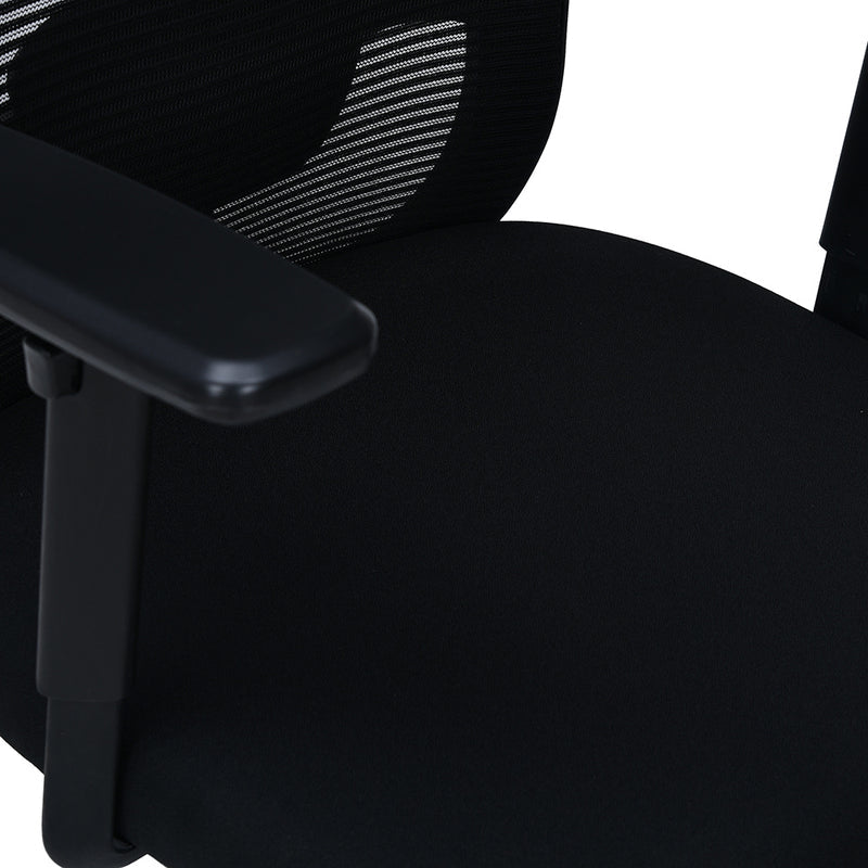 Alba High Back Mesh Office Chair With Chrome Star Base (Black)