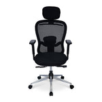 Alba High Back Mesh Office Chair With Chrome Star Base (Black)