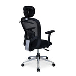 Alba High Back Mesh Office Chair With Chrome Star Base (Black)