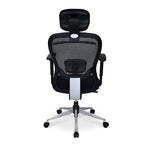 Alba High Back Mesh Office Chair With Chrome Star Base (Black)