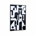 Monochrome MDF Base Wall Decor (Black & White)