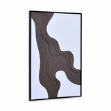 Abstract MDF Base Wall Decor (Brown)