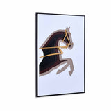 Horse MDF Base Wall Decor (Brown)