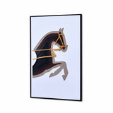 Horse MDF Base Wall Decor (Brown)