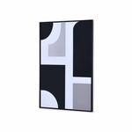 Monochrome MDF Base Wall Decor (Black & White)