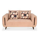 Harper 2 Seater Fabric Sofa (Peach)